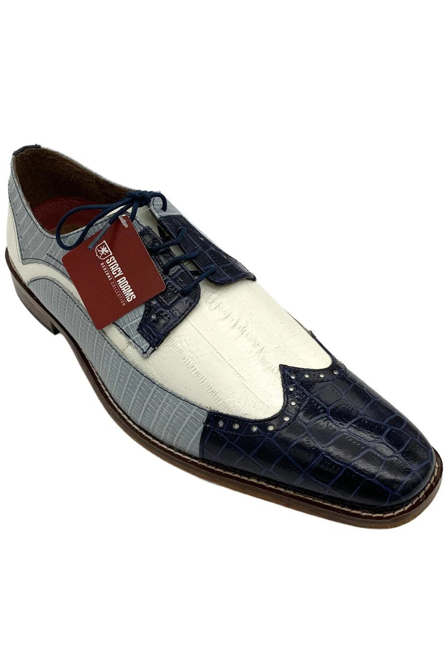 Stacy Adams Men's Gallinari Loafers Dark Blue/Light Blue/White - Medium
